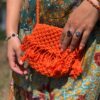 Mini Sac en Macramé Orange