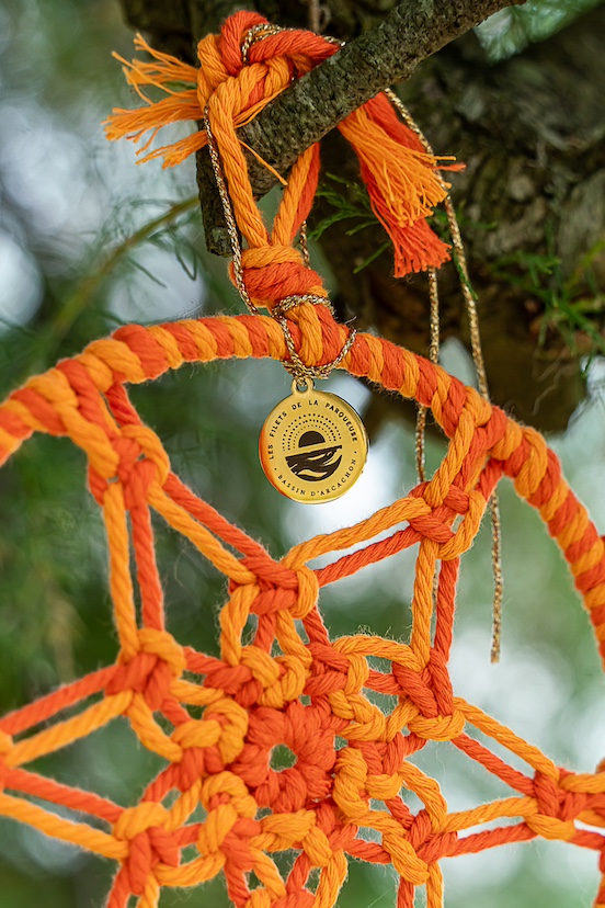 Petit attrape rêve orange et jaune