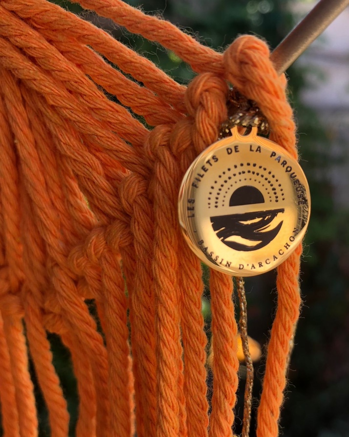 arbres de vie coeur orange et tricolore Coeur arbre de vie macramé orange