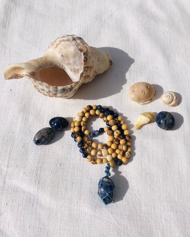 Mala chakra gorge avec sodalite Mala chakra gorge avec sodalite