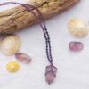 Collier chakra couronne violet avec améthyste