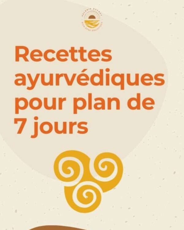 recettes pour plan de 7 jours présentation