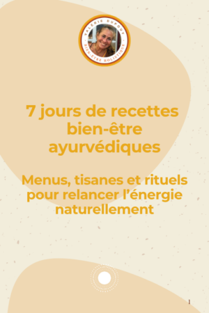 E.book 7 jours de recettes ayurvédiques