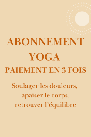 Abo yoga paiement en 3X