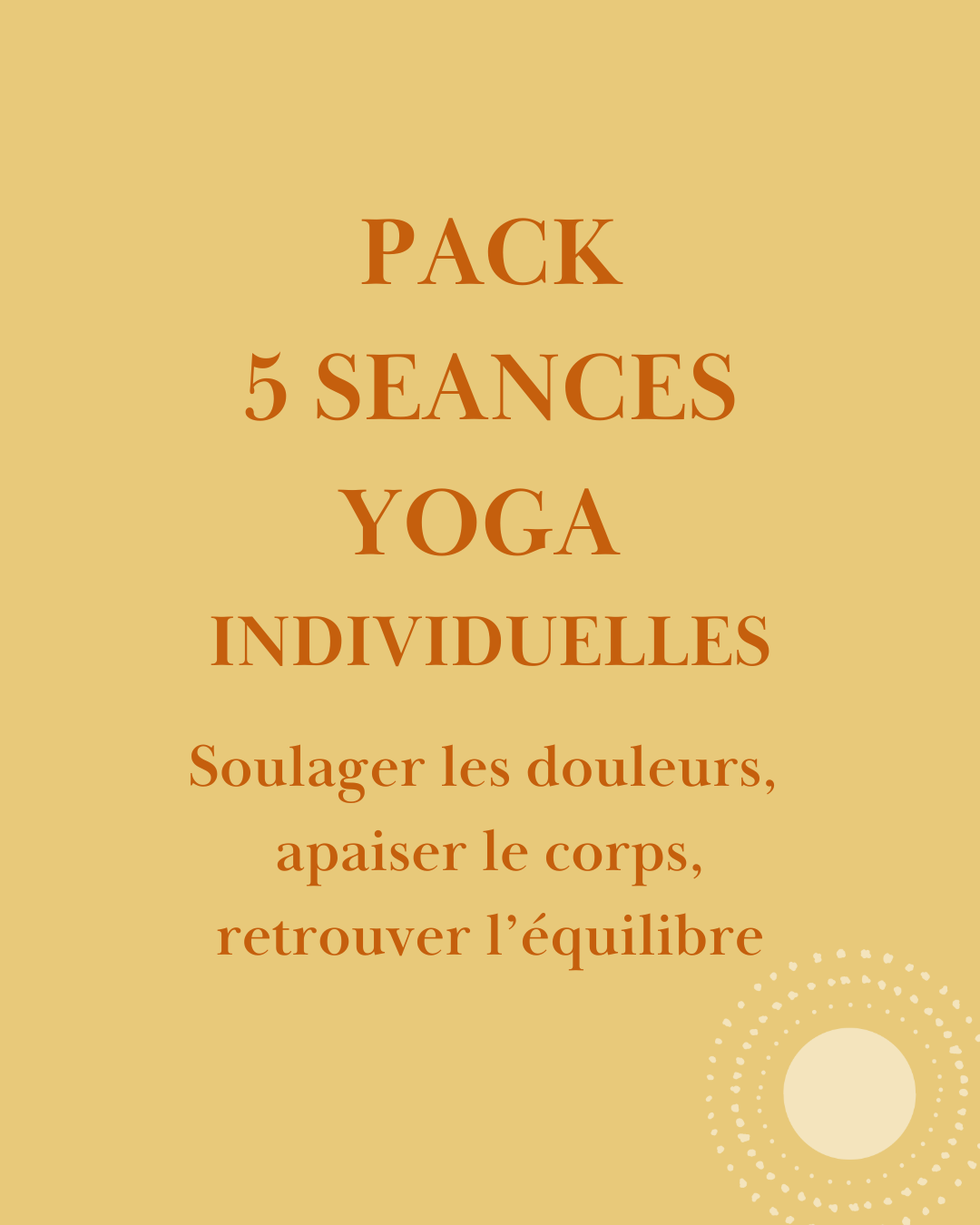 pack 5 séances yoga individuelles